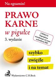 Okładka książki Prawo karne w pigułce