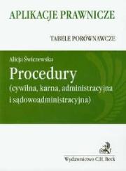 Procedury (cyw.,karna,adm.,sądowoadm.)+suplement. Autor: Świczewska Alicja. Dadada.pl Okładka książki Procedury (cyw.,karna,adm.,sądowoadm.)+suplement