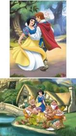 Opakowanie Puzzle 2x48 Królewna Śnieżka DINO