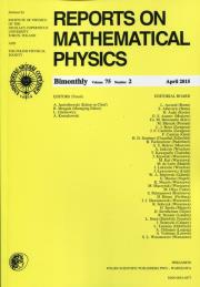 Opakowanie Reports on Mathematical Physics 75/2 2015 Pergamon