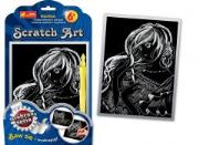 Opakowanie Scratch Art. Srebrna seria - Dziewczyna z kwiatami