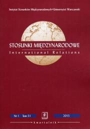 Opakowanie Stosunki Międzynarodowe nr 1 Tom 51/2015