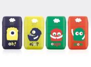 Opakowanie Temperówko-Gumka Compact Monster (16szt) MILAN