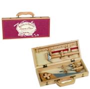 Opakowanie Zestaw narzędzi w drewnianej walizce