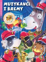 Bajeczki z naklejkami - Muzykanci z Bremy. Autor: praca zbiorowa. Dadada.pl Okładka książki Bajeczki z naklejkami - Muzykanci z Bremy