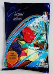 Opakowanie Balony metaliczne różnokolorowe 100 sztuk