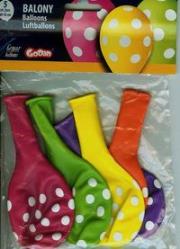 Opakowanie Balony Premium Grochy 5 sztuk