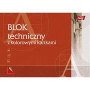 Opakowanie Blok techniczny z kolorowymi kartkami A3 10 kartek 10 sztuk