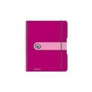 Opakowanie Brulion na spirali A6/100K kratka PP malina (2szt)