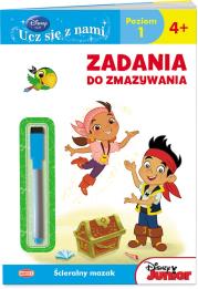 Okładka książki Disney Uczy. Jake i piraci z Nibylandii. Zadania do zmazywania