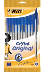 Długopis Cristal Original Niebieski 10 sztuk. Wydawca: Bic. Dadada.pl Opakowanie Długopis Cristal Original Niebieski 10 sztuk