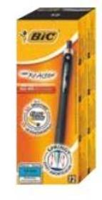 Opakowanie Długopis Reaction czarny (12szt)