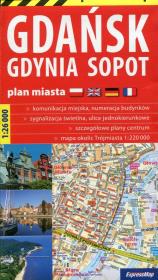 Gdańsk Gdynia Sopot plan miasta 1:26 000. Wydawca: ExpressMap. Dadada.pl Opakowanie Gdańsk Gdynia Sopot plan miasta 1:26 000