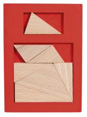 Opakowanie IQ-Test Dodat Element Trójkąt, czerwony 17104