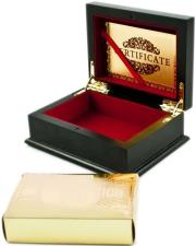 Opakowanie Karty do gry złote w ozdobnej szkatułce