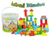 Okładka książki KOLOROWE KLOCKI DREWNIANE W WIADERKU