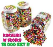 Okładka książki KOLOROWE KORALIKI W OGROMNYM SŁOIKU 15 000 SZT