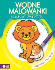 Kolorowe zwierzęta Wodne malowanki. Autor: praca zbiorowa. Dadada.pl Okładka książki Kolorowe zwierzęta Wodne malowanki