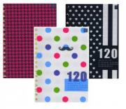Opakowanie Kołozeszyt A4/120K kratka 75g PP przekładki (5szt)