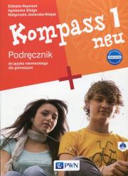 Kompass 1 neu Podręcznik do języka niemieckiego dla gimnazjum z płytą CD. Autor: Jezierska-Wiejak Małgorzata, Reymont Elżbieta, Sibiga Agnieszka. Dadada.pl Okładka książki Kompass 1 neu Podręcznik do języka niemieckiego dla gimnazjum z płytą CD