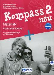 Kompass 2 neu Materiały ćwiczeniowe. Autor: Sibiga Agnieszka, Reymont Elżbieta, Jezierska-Wiejak Małgorzata. Dadada.pl Okładka książki Kompass 2 neu Materiały ćwiczeniowe