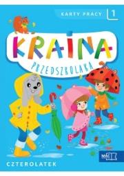 Okładka książki Kraina przedszkolaka Czterolatek Karty pracy Część 1