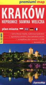 Opakowanie Kraków plan miasta 1:22 000