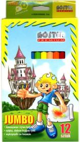 Opakowanie Kredki Noster pr.ołówkowe 12 kolorów Jumbo BPZ