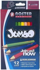 Opakowanie Kredki Noster pr.ołówkowe 12 kolorów Jumbo Join BPZ