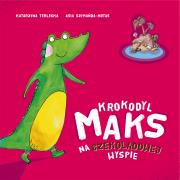 Krokodyl Maks na Czekoladowej Wyspie. Autor: Katarzyna Terlecka. Dadada.pl Okładka książki Krokodyl Maks na Czekoladowej Wyspie