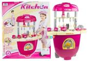 Kuchnia składana w walizkę na kółkach. Wydawca: Lean Toys. Dadada.pl Opakowanie Kuchnia składana w walizkę na kółkach
