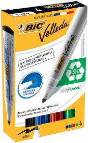 Marker Velleda ECO gruba końcówka Mix kolorów 4 sztuki. Wydawca: Bic. Dadada.pl Opakowanie Marker Velleda ECO gruba końcówka Mix kolorów 4 sztuki