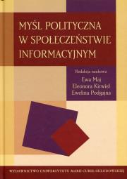 Okładka książki Myśl polityczna w społeczeństwie informacyjnym