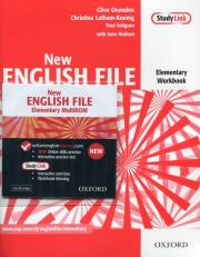 New English File Elementary Workbook without key + CD. Autor: Oxenden Clive, Seligson Paul. Dadada.pl Okładka książki New English File Elementary Workbook without key + CD