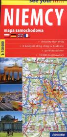Opakowanie Niemcy mapa samochodowa 1:750 000