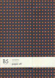 Opakowanie Notatnik B5 Paper-oh Quadro Grey on Orange w linie