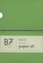 Opakowanie Notatnik B7 Paper-oh Buco Lime Green w linie