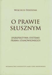 Okładka książki O prawie słusznym