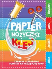 Papier, nożyczki i klej. Autor: Piotr Pękala, Magdalena Foltyniak. Dadada.pl Okładka książki Papier, nożyczki i klej