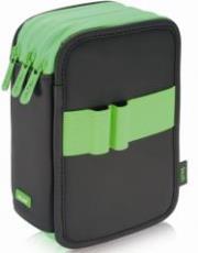 Opakowanie Piórnik 3 poz. z wyprawką Touch Fluo zielony MILAN