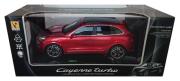 Opakowanie Porsche Cayenne Turbo zdalnie sterowane skala 1:18 czerwone
