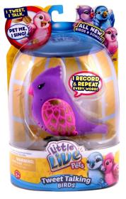 Opakowanie Ptaszek ćwierkający i mówiący bez klatki Złota Gadułka