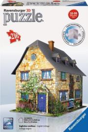 Okładka książki Puzzle 3D 216 el. Angielski dom