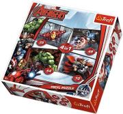 Okładka książki Puzzle 4w1 - Avengers