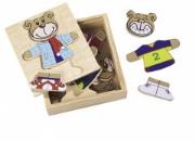 Puzzle drewniane Miś w pudełku. Autor: Eichhorn. Dadada.pl Okładka książki Puzzle drewniane Miś w pudełku