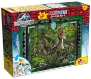 Puzzle dwustronne Maxi 60 Jurassic World. Wydawca: Lisciani. Dadada.pl Opakowanie Puzzle dwustronne Maxi 60 Jurassic World