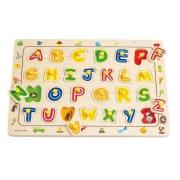 Puzzle Moje pierwsze literki. Autor: HAPE. Dadada.pl Okładka książki Puzzle Moje pierwsze literki