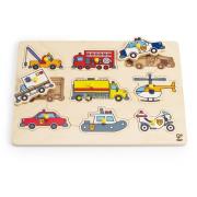 Puzzle Pojazdy ratunkowe. Wydawca: Hape. Dadada.pl Opakowanie Puzzle Pojazdy ratunkowe