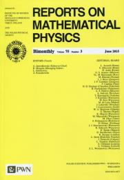 Opakowanie Reports on Mathematical Physics 75/3 2015 Kraj