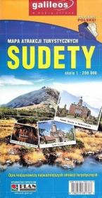 Okładka książki Sudety MApa atrakcji turystycznych 1:200 000 bpz